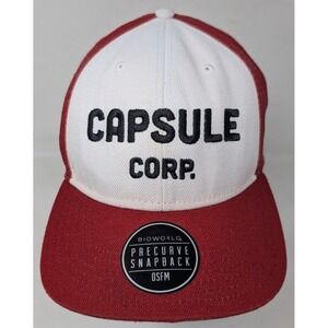 Dragon Ball Z Capsule Corp Snapback Hat Embroidered LICENSED Toei Bioworld OSFM